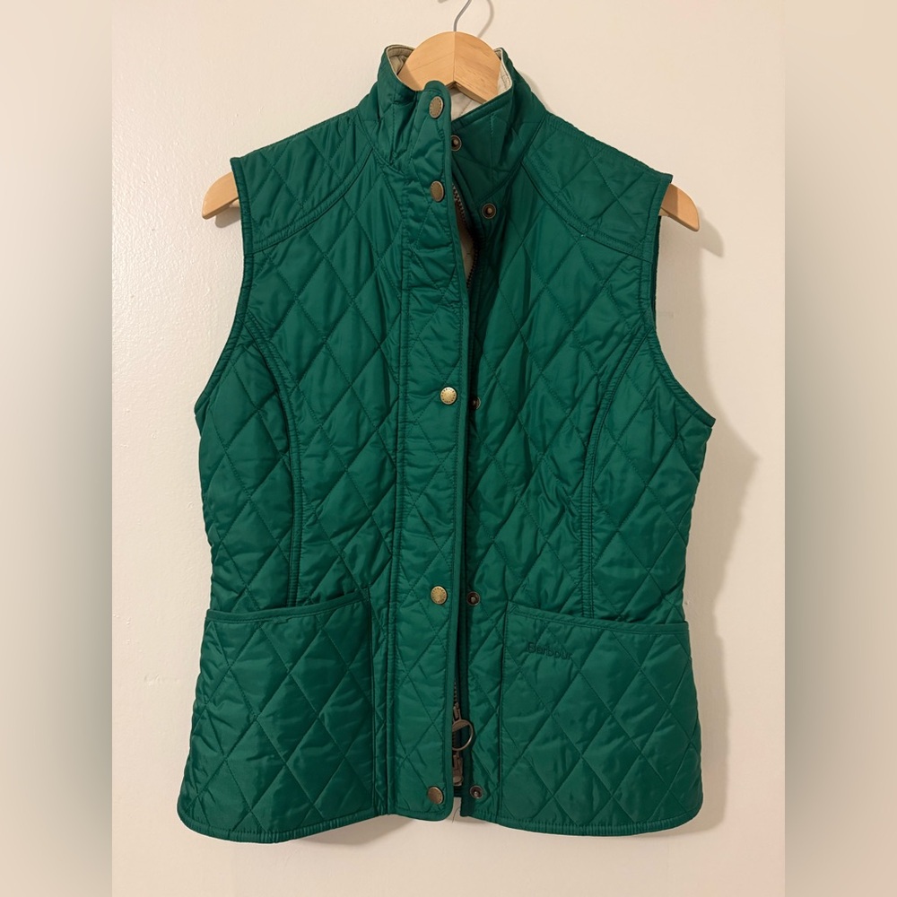 Barbour Emerald Green Quilted Women's Vest